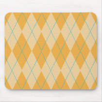 Orange Argyle Mousepad