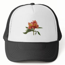 Orange Asiatic Lilies Mesh Hats