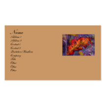 Orange Autumn Leaf Business Card
