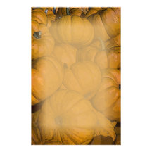 Orange Autumn Pumpkins Stationery
