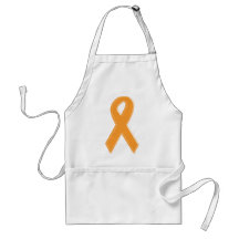 Orange Awareness Ribbon Aprons