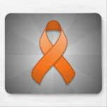 Orange Awareness Ribbon Mousepad
