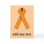 Orange Awareness Ribbon Products Greeting Card