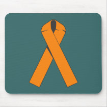Orange Awareness Ribbon Products Mousemat