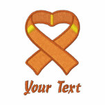 Orange Awareness Ribbon Shirt embroidered shirts