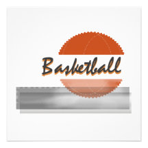 Orange Basketball Tshirts and Gifts Custom Announcement