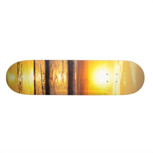 Orange Beach Sunrise Wilbur By The Sea Skateboard