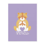 Orange bear mom post cards