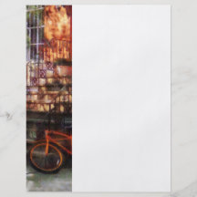 Orange Bicycle by Brownstone Personalized Flyer
