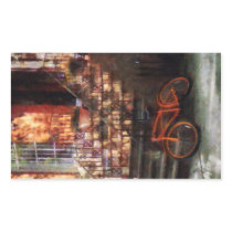 Orange Bicycle by Brownstone Sticker