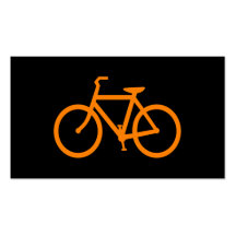 Orange Bike Business Card Template