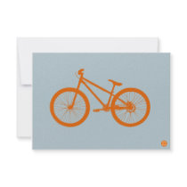 Orange Bike Personalized Announcement