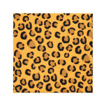 Orange, Black and Brown Leopard Print Pattern. Canvas Prints