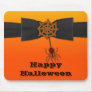 Orange & Black Bling Spider Web Mouse Pads