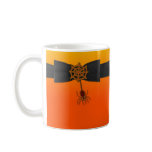 Orange & Black Bling Spider Web Coffee Mug