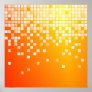 Orange Blocks Poster