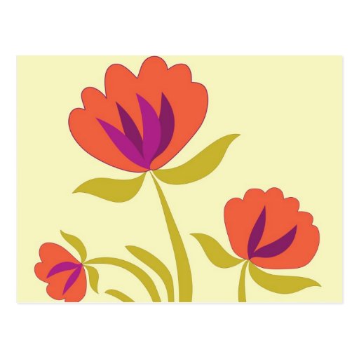 Orange blooms post cards