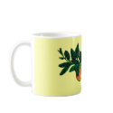 Orange branch mug