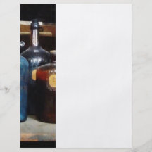 Orange, Brown and Blue Bottles of Chemicals Full Colour Flyer