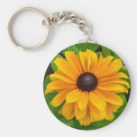 Orange Brown-Eyed Susan Key Chain