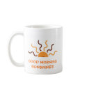 Orange & Brown Sun Cut Out mugs