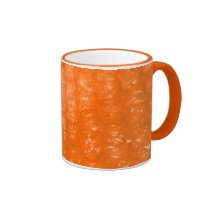 Orange Bubble Wrap Pattern Mugs