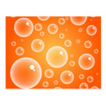 Orange Bubbles Post Cards