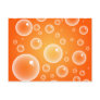 Orange Bubbles Post Cards
