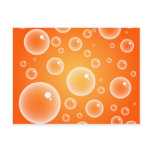 Orange Bubbles postcards