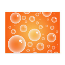 Orange Bubbles postcards