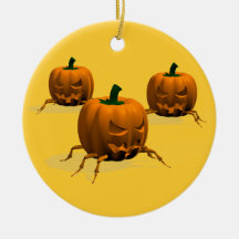 Orange Bugs Christmas Ornament