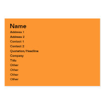 Orange building business card