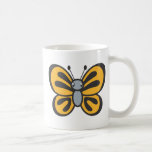 Orange Butterfly Cartoon Coffee Mugs