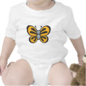 Orange Butterfly Cartoon t-shirts