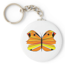 Orange Butterfly Keychain