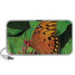 Orange Butterfly on Kalanchoe Travelling Speakers