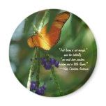 Orange Butterfly-with quote magnets