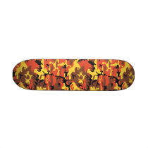 Orange Camouflage 7 1/4" Skateboard