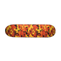 Orange Camouflage 7 1/4" Skateboard