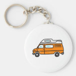 Orange Campervan Keychains