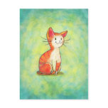 Orange Cat Postcard