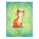 Orange Cat Postcard