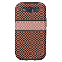 orange check swirl case samsung galaxy SIII covers