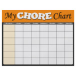 Orange Children's Chore Charts flyers