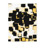 Orange Chocolate Cake, geometric graphic Post Cards