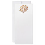 Orange Chrysanthemum Custom Rack Cards
