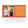 Orange Circle Save the Date Card Postcards