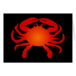 Orange Crab Greeting Card
