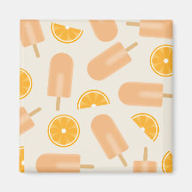 Orange Cream Ice Pop Magnet