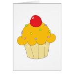 Orange Cupcake Greeting Cards